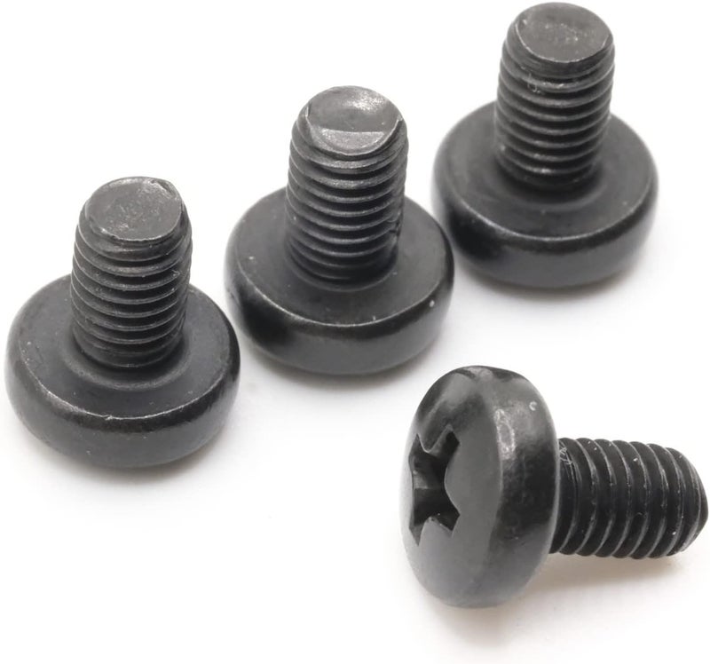 ReplacementScrews Rear License Plate Screws Compatible with Tesla Model 3 (M3) - Stainless Steel - Black Oxide - Medium Length (Pack of 4) - Image 1